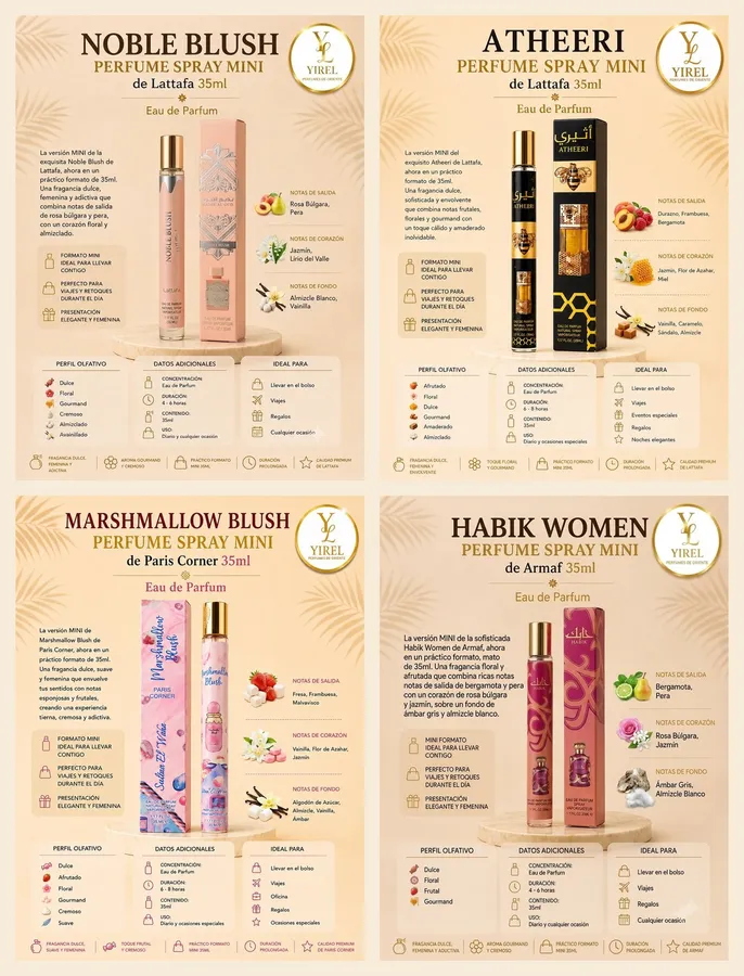 Pack Floral Romántico — Pack perfumes árabes mini 35ml