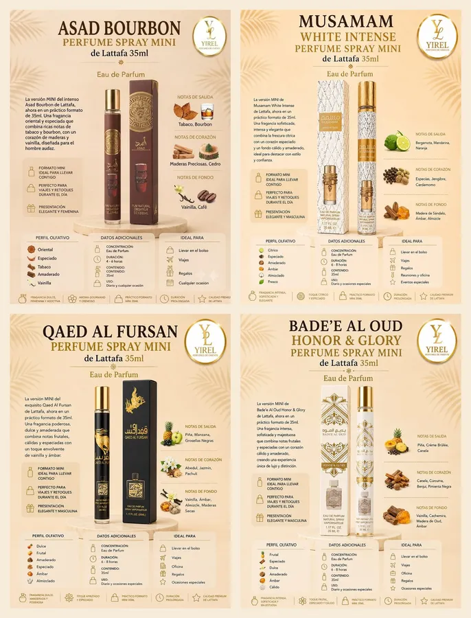 Pack Oriental Masculino — Pack perfumes árabes mini 35ml