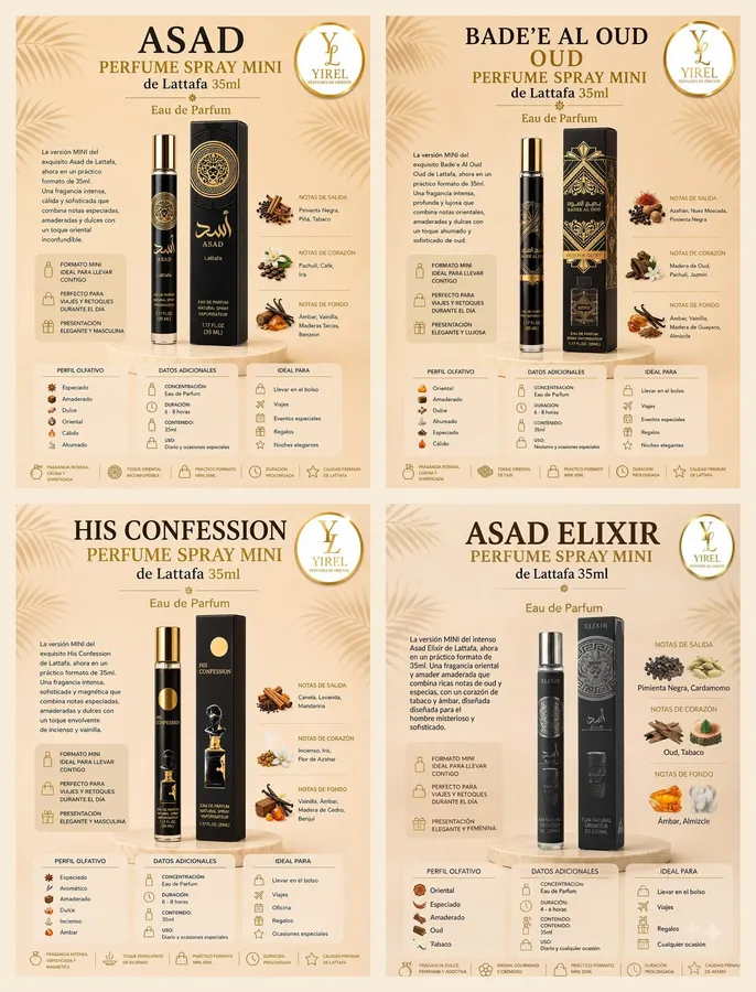 Pack Oud Intenso — Pack perfumes árabes mini 35ml
