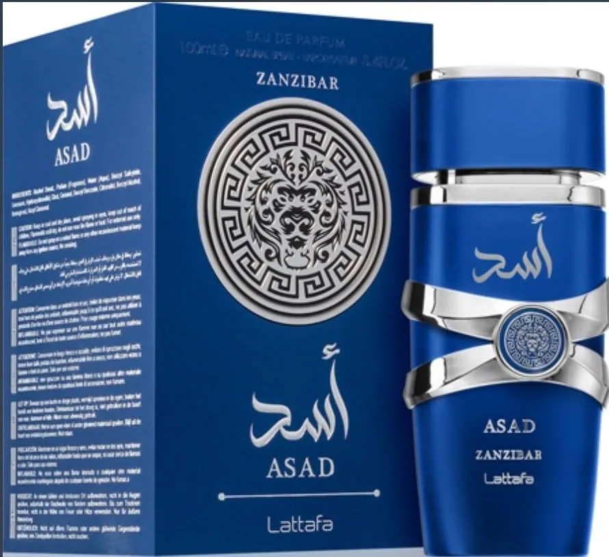 Lattafa Perfumes — Asad Zanzibar, Aromática · Acuática