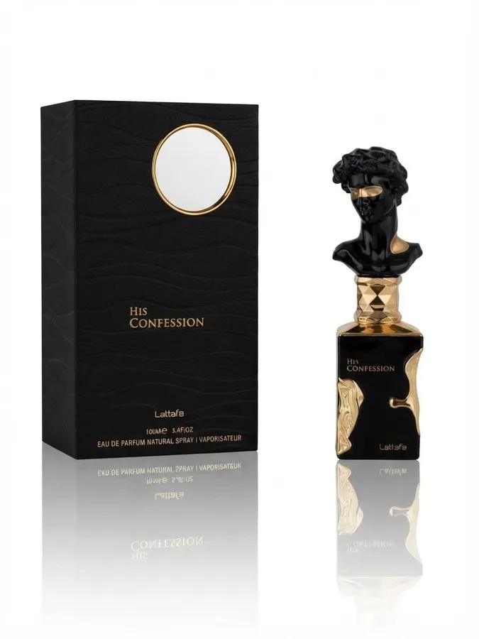 Lattafa Perfumes — His Confession, Oriental · Especiada · Amaderada