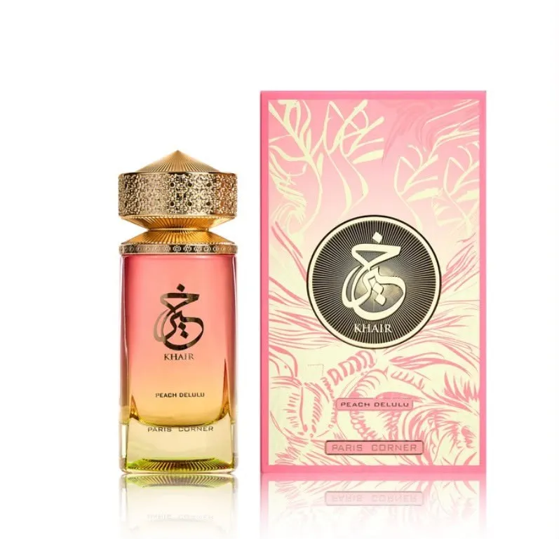 Paris Corner — Khair Peach Delulu, Oriental Vainilla · Frutal