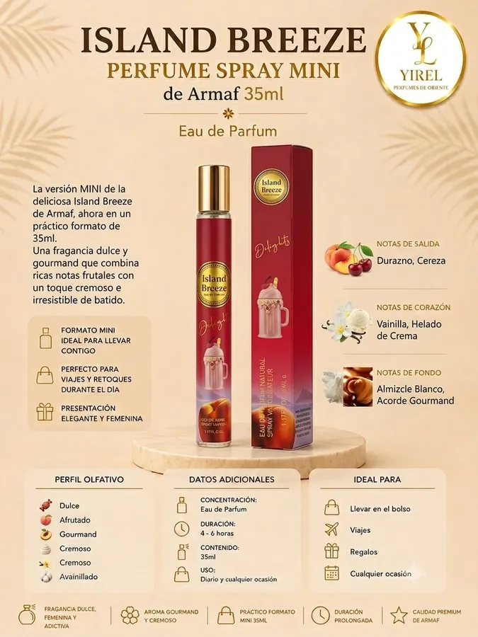 Armaf — Island Breeze Mini 35ml, Dulce · Afrutada · Gourmand